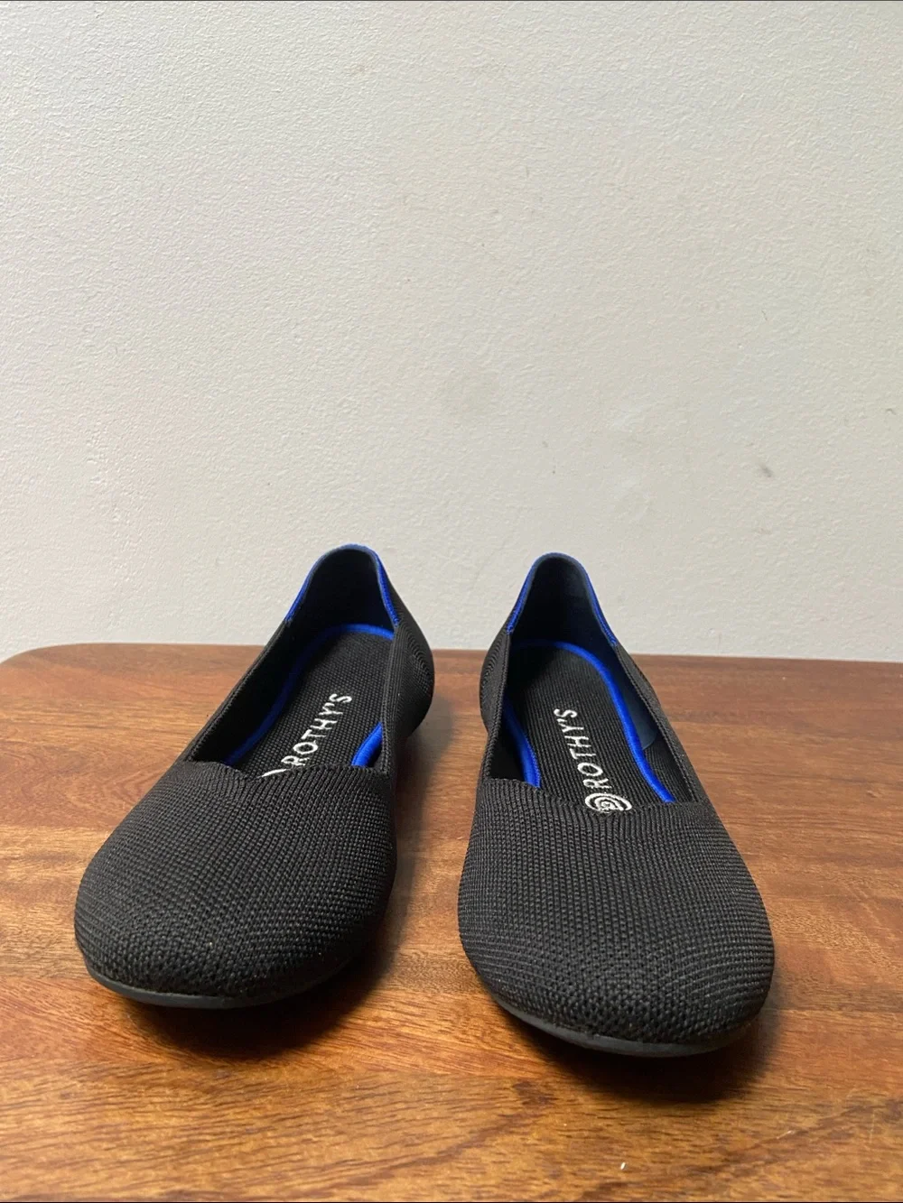 Rothy's Black Knit Round Toe Flats Ballet